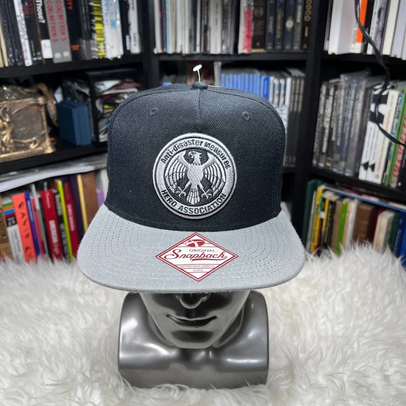 ONE PUNCH MAN ANTI-DISASTER SNAPBACK HAT "NWT"  HERO ASSOCIATION - Picture 1 of 5